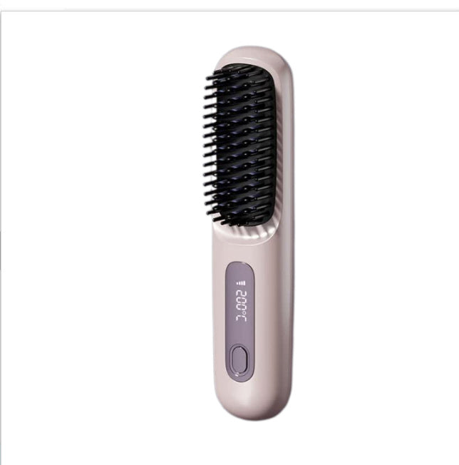 2-In-1 Straight Hair Comb | Wireless Hair Straightener Brush