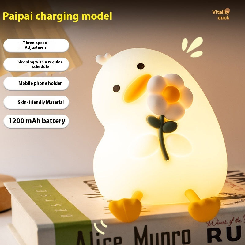 Vitality Flower Duck USB Night Light – Bring Whimsy to Your Space!