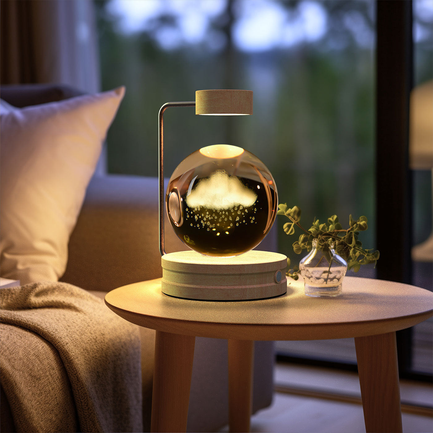 Crystal Ball  Night Lamp