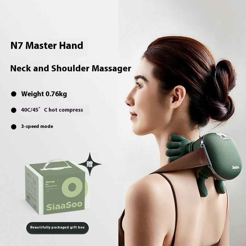 Electric Neck & Shoulder Muscle Massager – Wireless Kneading Massage Shawl