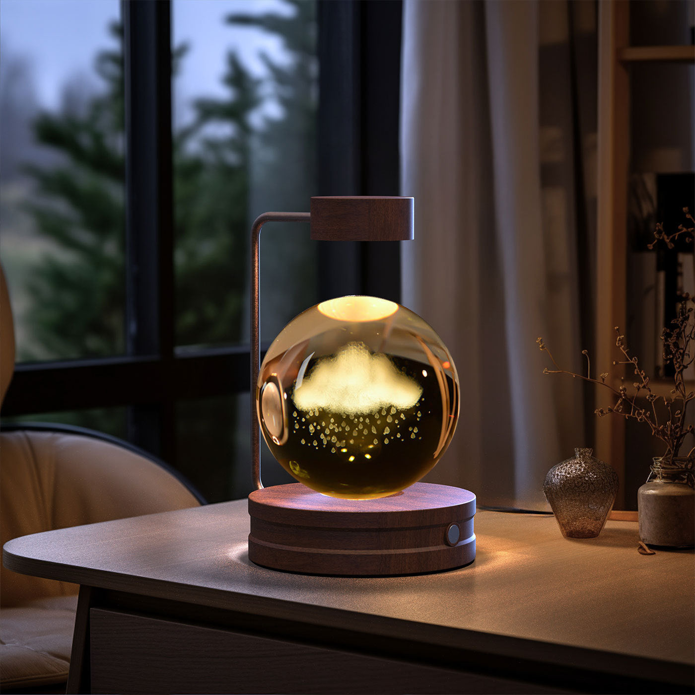 Crystal Ball  Night Lamp