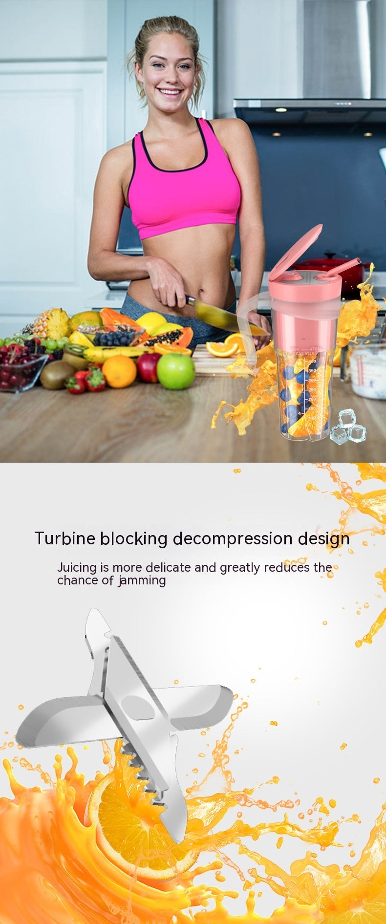 FreshBlend Go – Portable Juicer & Smoothie Cup