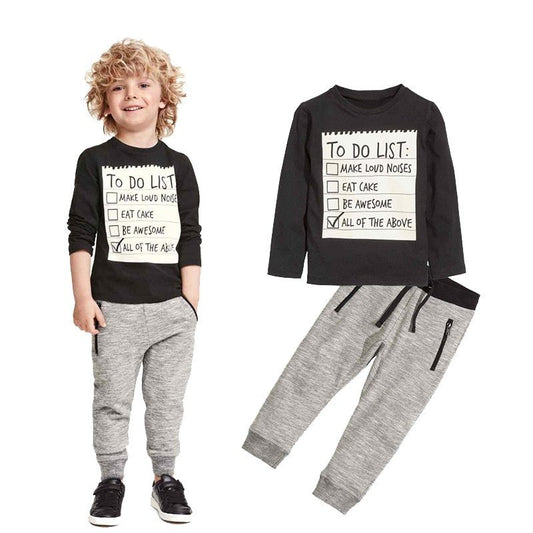 Boys’ Cotton 2-Piece Casual Set (3–7 Years)