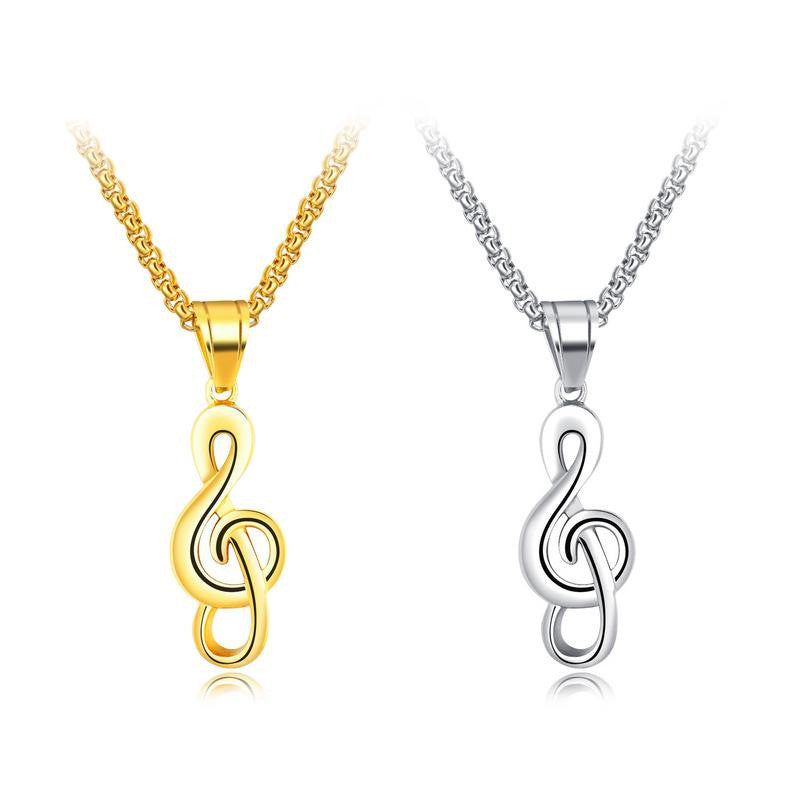 Music Note Pendant Necklace – Stylish Jewelry for Music Lovers