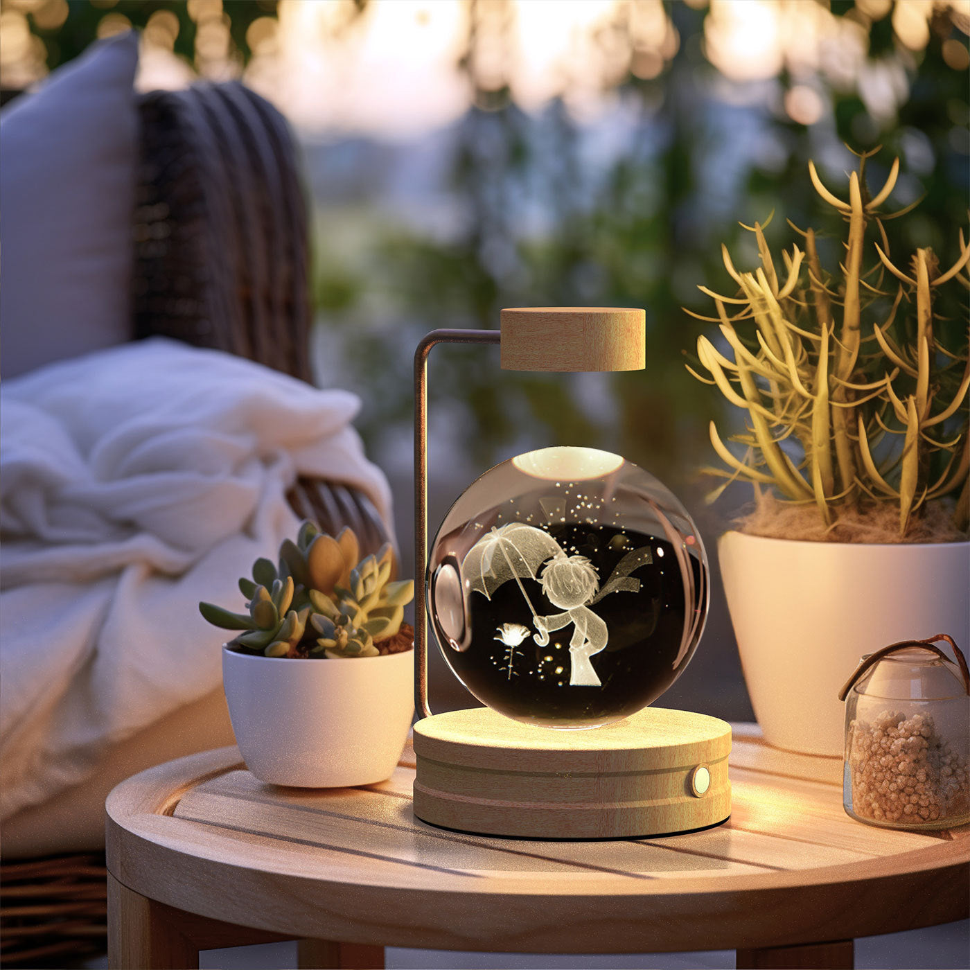 Crystal Ball  Night Lamp