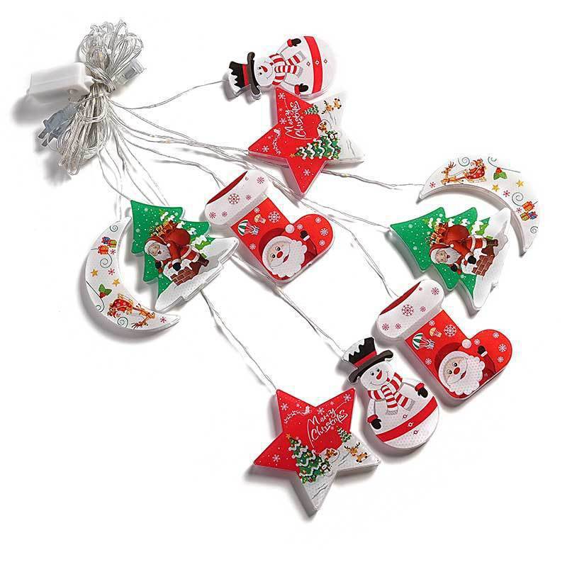 Christmas Curtain Lights – Holiday Ambient Fairy String Lights with Rubber-Covered Wire