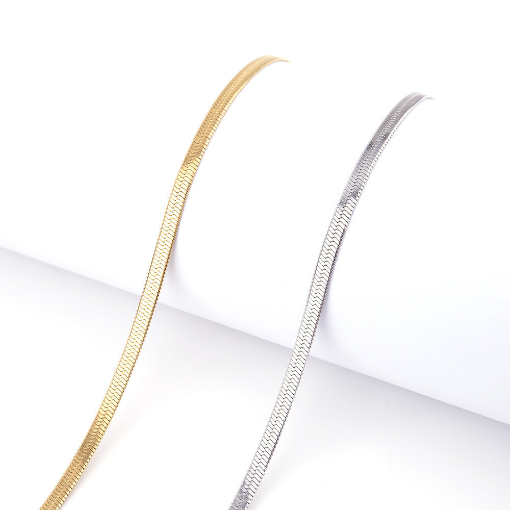 Hip Hop Titanium Steel Blade Necklace – Simple Fashion Jewelry for Men & Women