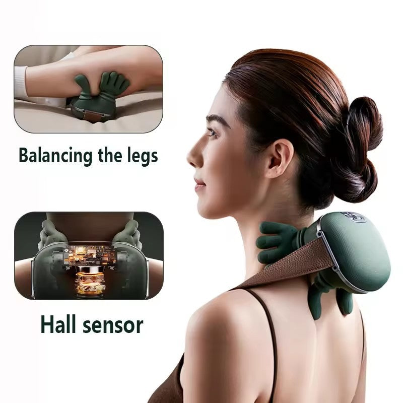 Electric Neck & Shoulder Muscle Massager – Wireless Kneading Massage Shawl