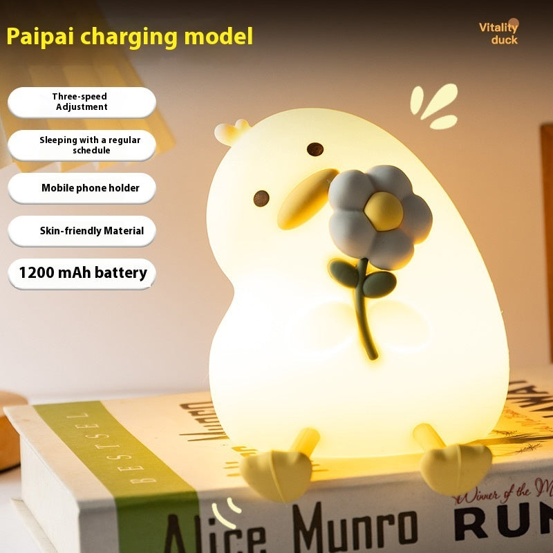 Vitality Flower Duck USB Night Light – Bring Whimsy to Your Space!