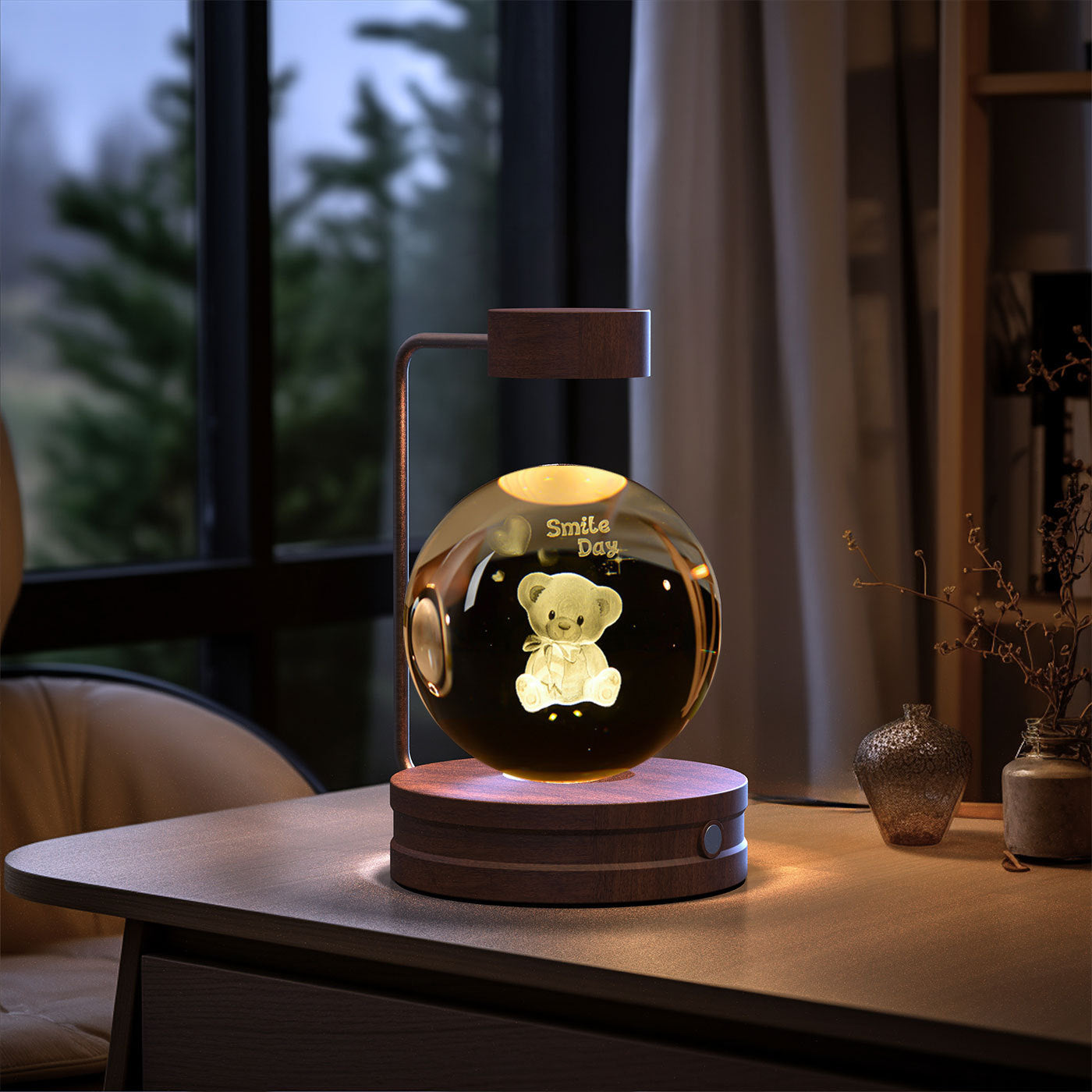 Crystal Ball  Night Lamp