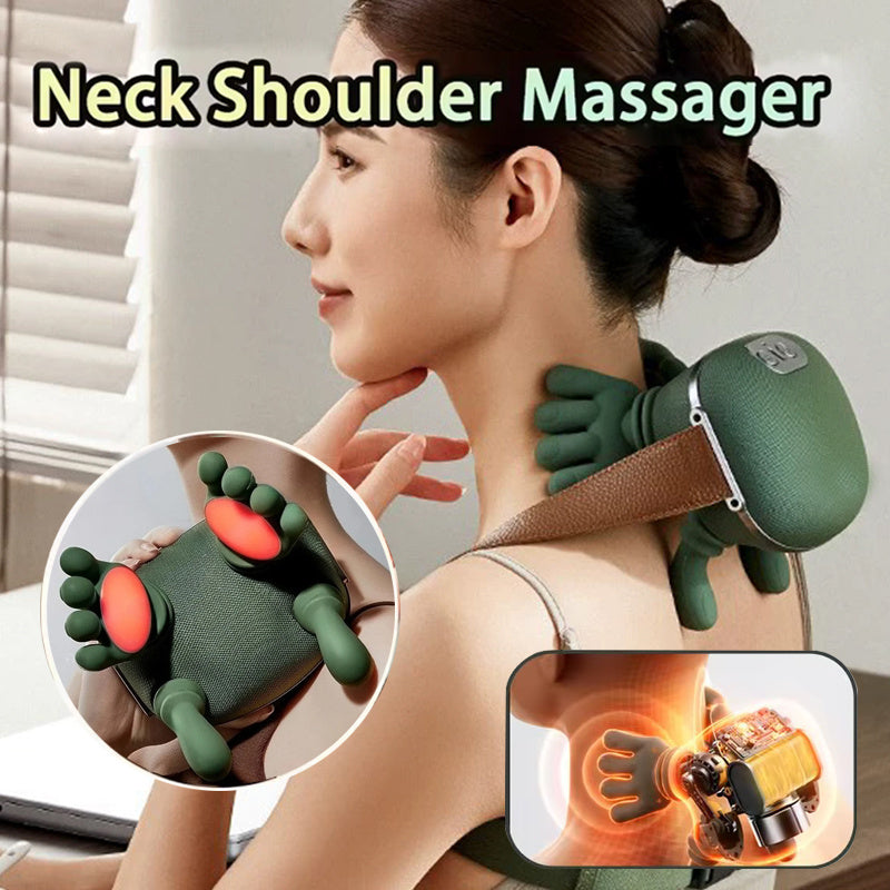 Electric Neck & Shoulder Muscle Massager – Wireless Kneading Massage Shawl