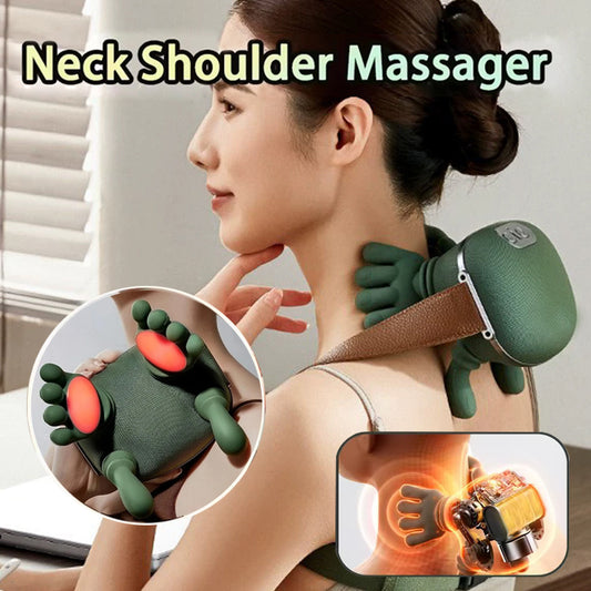 Electric Neck & Shoulder Muscle Massager – Wireless Kneading Massage Shawl