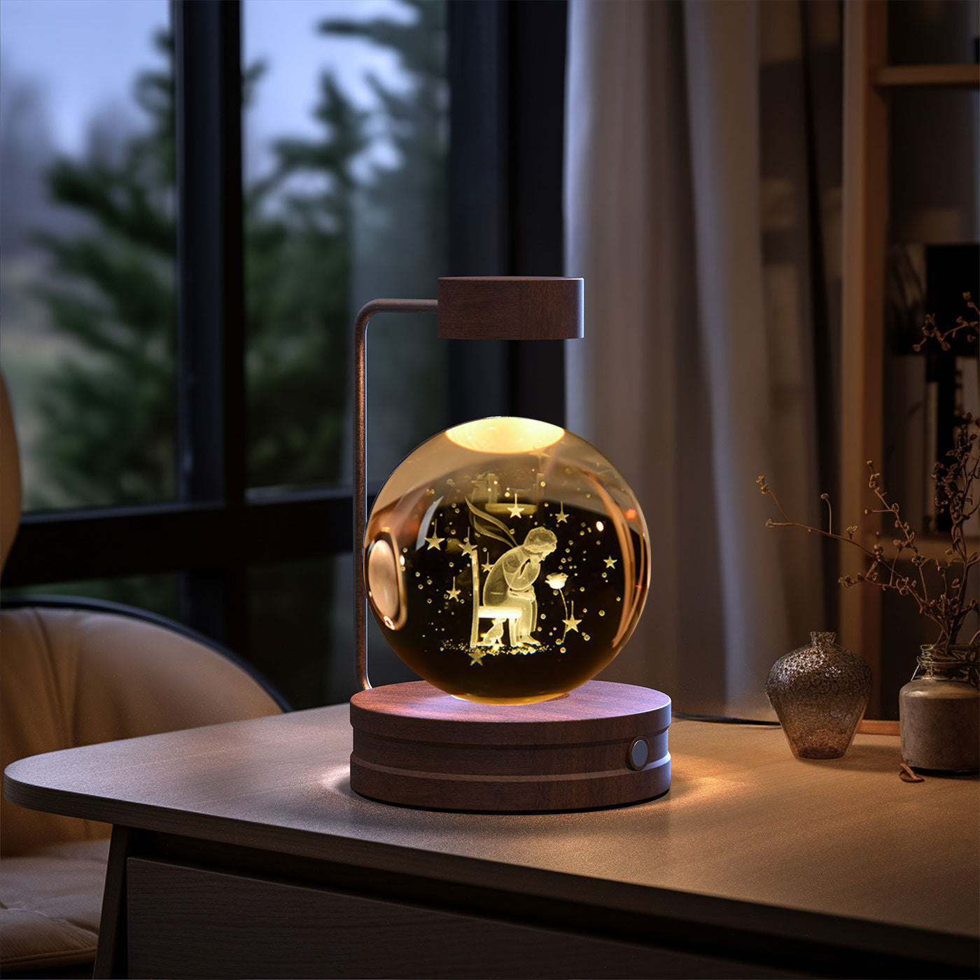 Crystal Ball  Night Lamp