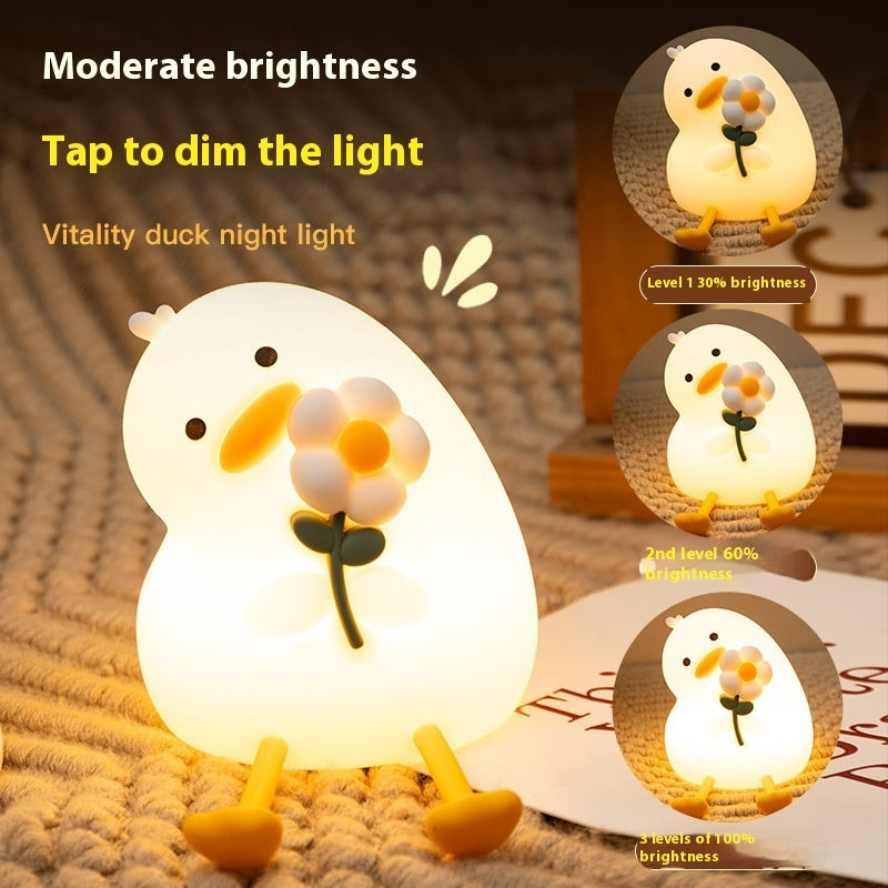 Vitality Flower Duck USB Night Light – Bring Whimsy to Your Space!