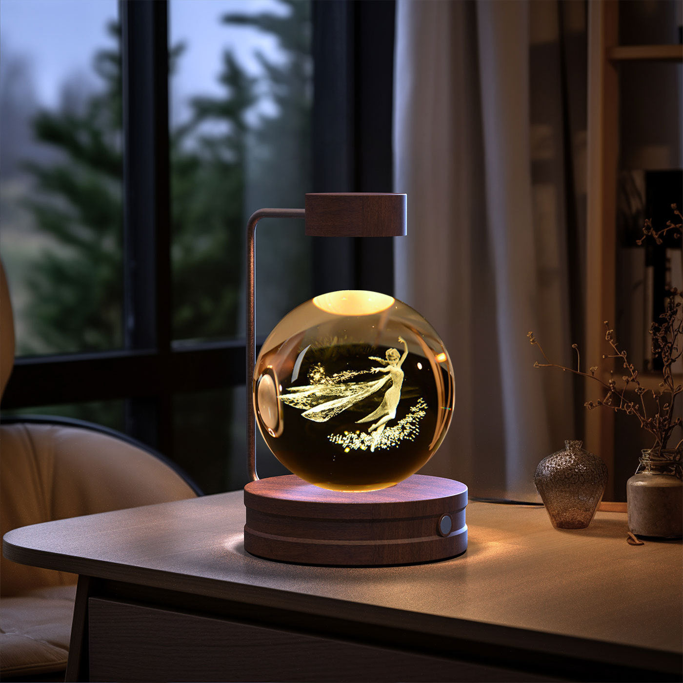 Crystal Ball  Night Lamp