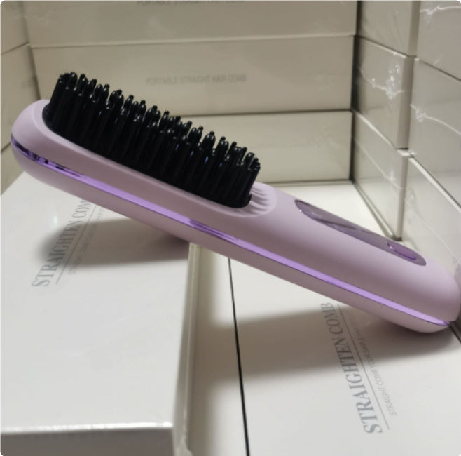 2-In-1 Straight Hair Comb | Wireless Hair Straightener Brush