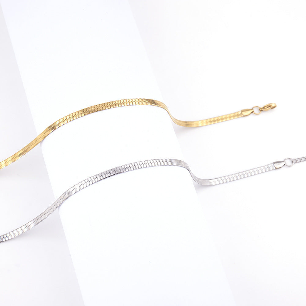 Hip Hop Titanium Steel Blade Necklace – Simple Fashion Jewelry for Men & Women