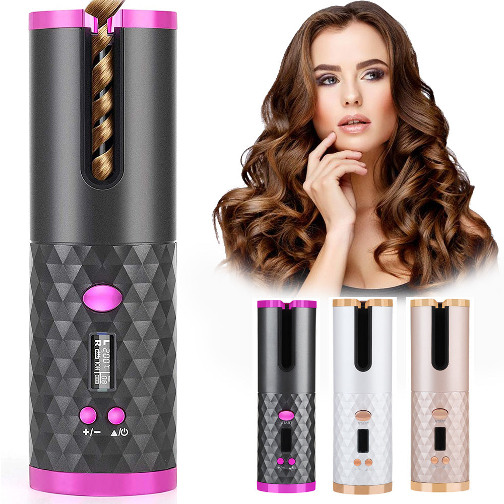 Rechargeable Automatic Hair Curler – Sleek, Portable & Easy