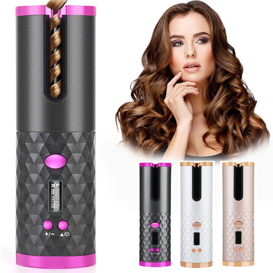 Rechargeable Automatic Hair Curler – Sleek, Portable & Easy