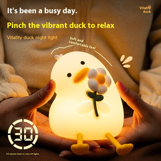 Vitality Flower Duck USB Night Light – Bring Whimsy to Your Space!