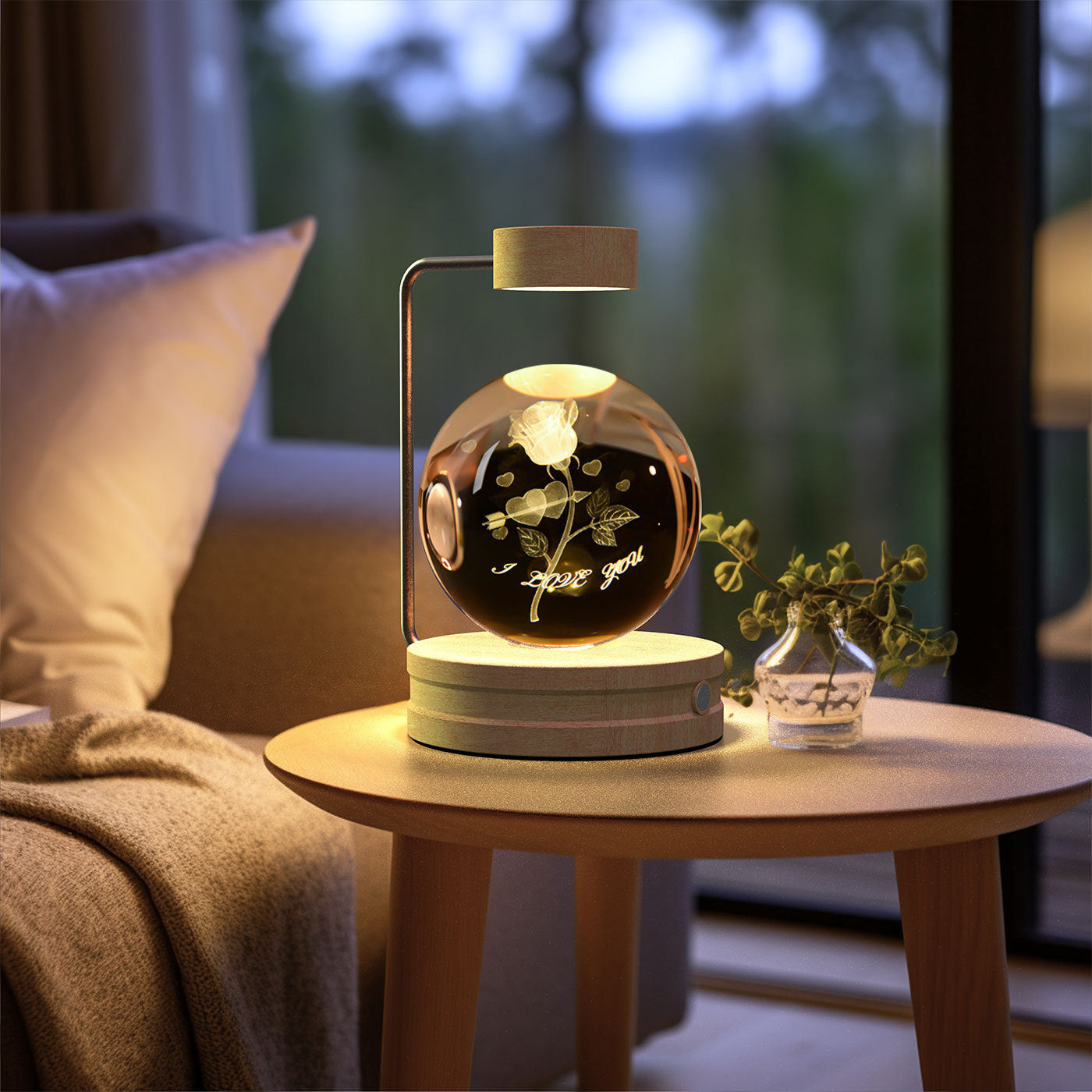 Crystal Ball  Night Lamp