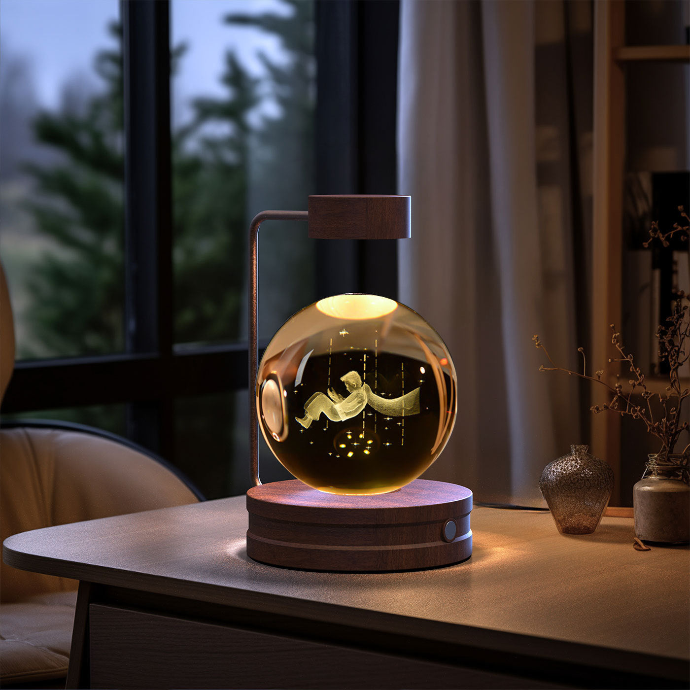 Crystal Ball  Night Lamp