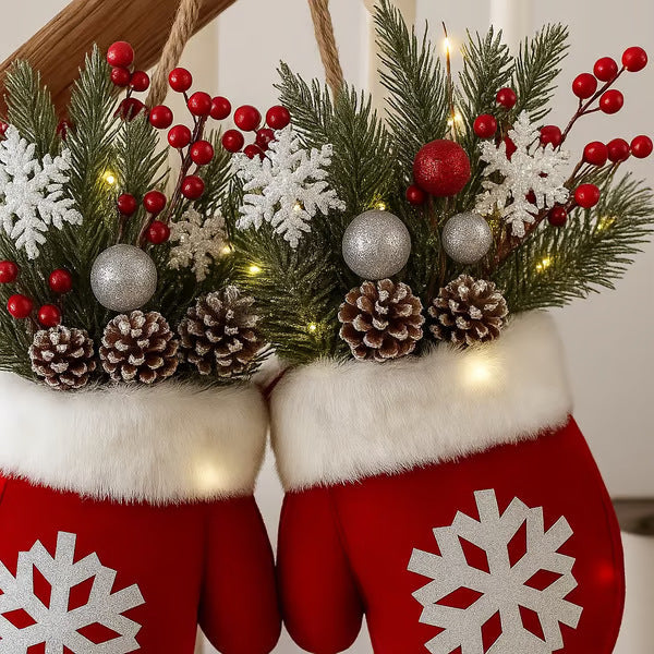 Christmas Candy Cane & Lollipop Hanging Ornaments – Festive Decorative Gloves Tree Accessories